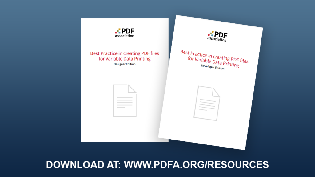 Best practice in creating PDF files for Variable Data Printing
